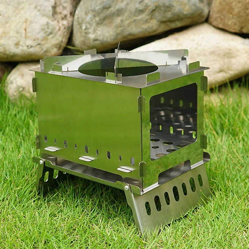 Outdoor Camping Foldable Stove Stainless Steel Multifunctional Foldable Burner Outdoor Cooking Cookware Portable Barbecue Tool
Outdoor Camping Foldable Stove Stainless Steel Multifunctional Foldable Burner Outdoor Cooking Cookware Portable Barbecue Tool