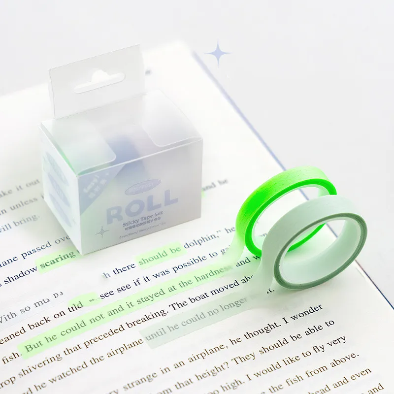 5pcs/bag Transparent Fluorescence Masking Tape Portable Tearable Masking Tape Set Marker Washi Tape Set School Student Supplier
5pcs/bag Transparent Fluorescence Masking Tape Portable Tearable Masking Tape Set Marker Washi Tape Set School Student Supplier
