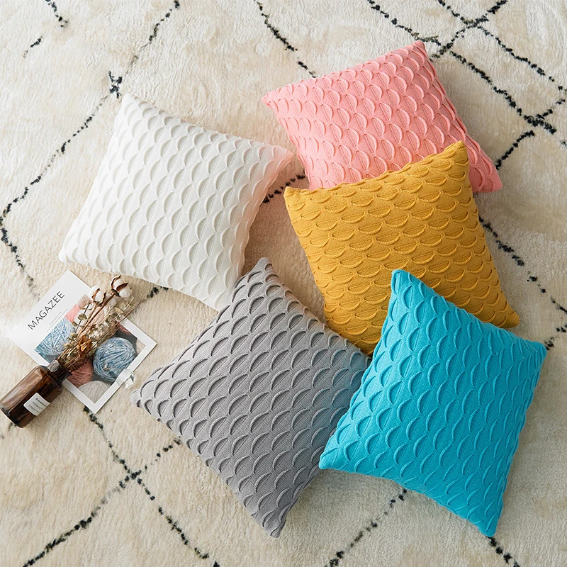 A Pair of Solid Nordic Knit Cushion Covers 45*45 Pink Yellow Grey Pillow Covers Decorative Living Room Decor Pillows for Sofa
A Pair of Solid Nordic Knit Cushion Covers 45*45 Pink Yellow Grey Pillow Covers Decorative Living Room Decor Pillows for Sofa
