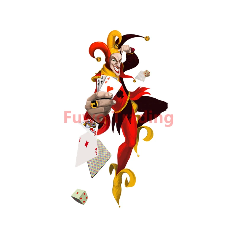 Fuwo Trading Car Sticker Creativity Personality Fun Clown Poker Decal PVC Motorcycle Car Sticker Scratch-Proof Best Selling
Fuwo Trading Car Sticker Creativity Personality Fun Clown Poker Decal PVC Motorcycle Car Sticker Scratch-Proof Best Selling