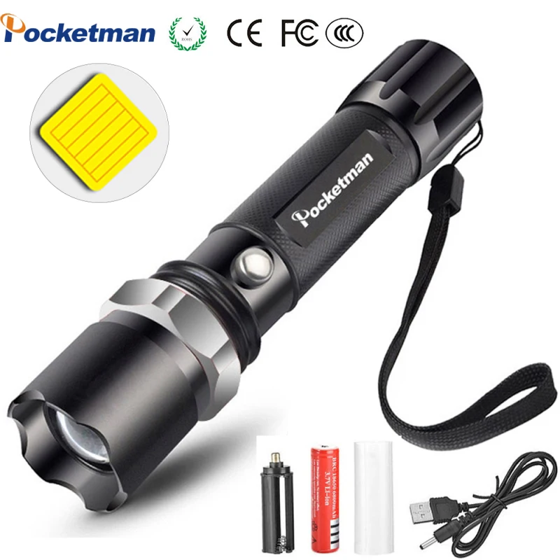 Portable Ultra Bright LED Flashlight Adjustable 5 Modes Zoomable Outdoor Waterproof Torch Powered Tactical for Camping Hiking
Portable Ultra Bright LED Flashlight Adjustable 5 Modes Zoomable Outdoor Waterproof Torch Powered Tactical for Camping Hiking
