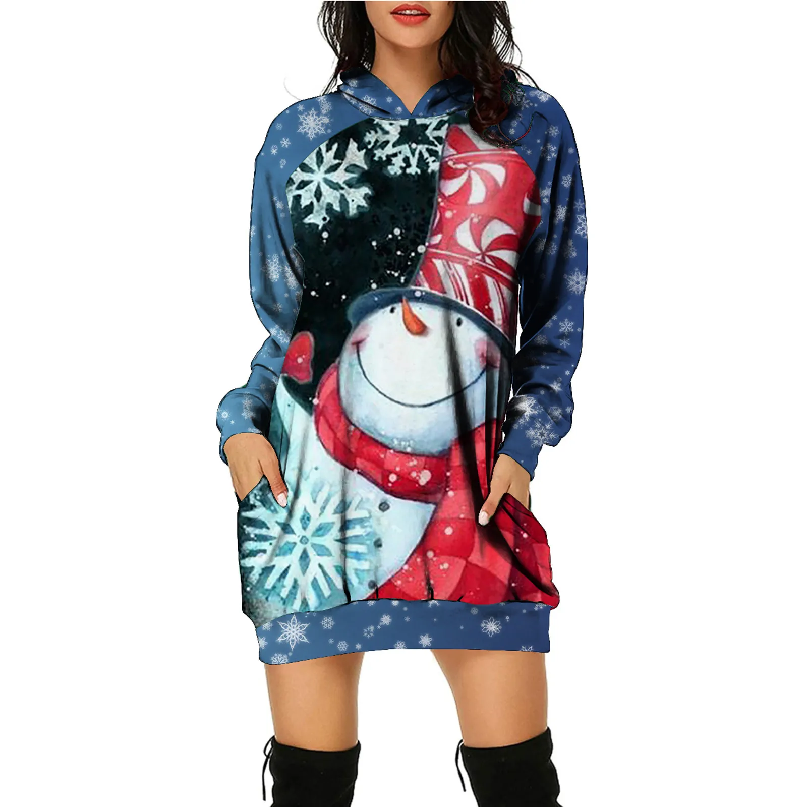 Women Christmas Print Long Sleeve Winter Casual Loose Hoodies Sweatshirt With Pocket
Women Christmas Print Long Sleeve Winter Casual Loose Hoodies Sweatshirt With Pocket