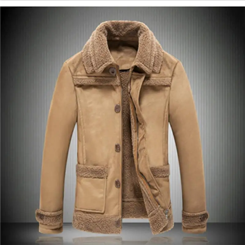 Men New Leather Jacket European and American Slim Warm Thickened Faux Plush One Single Breasted Fashion Casual Winter Jacket
Men New Leather Jacket European and American Slim Warm Thickened Faux Plush One Single Breasted Fashion Casual Winter Jacket