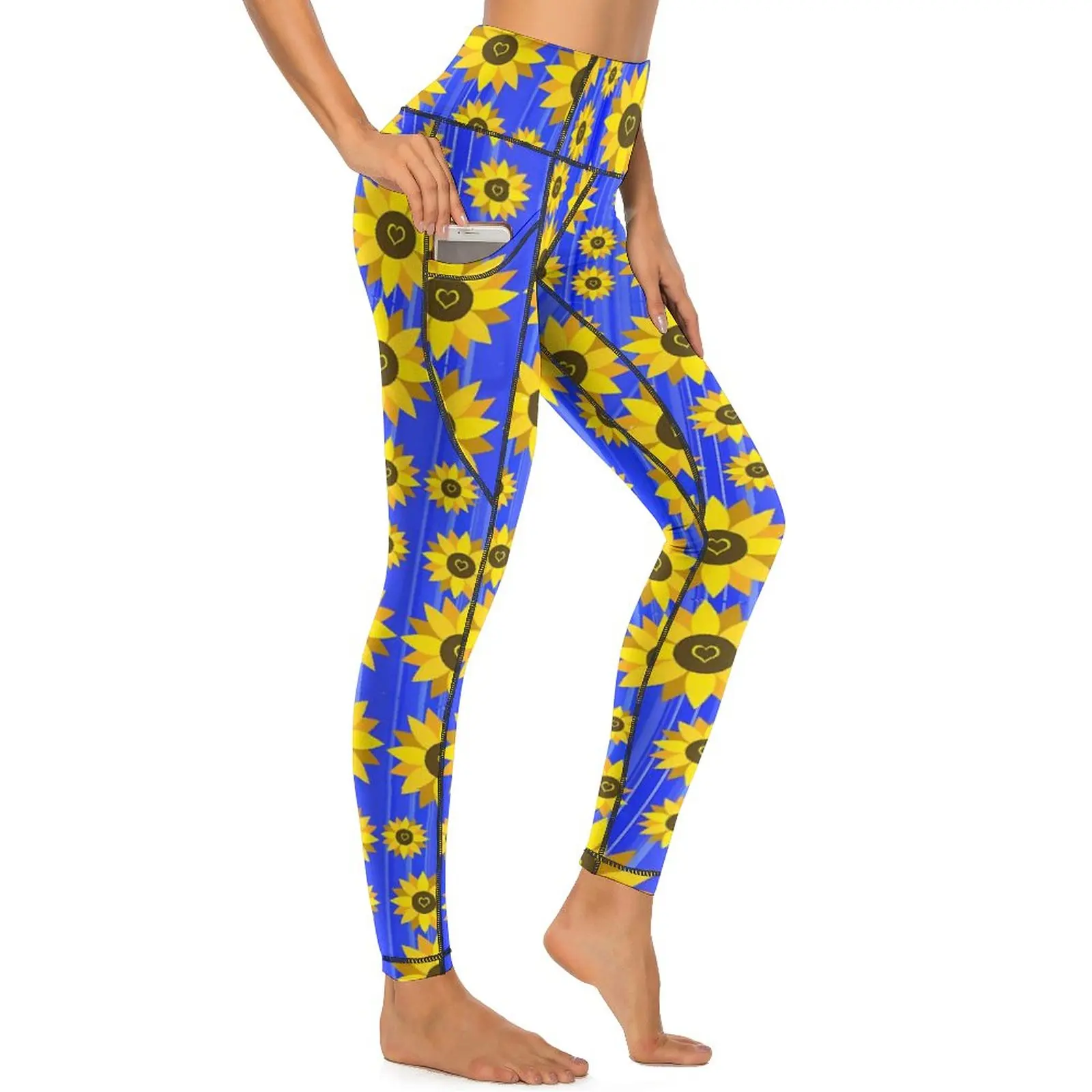 Sunflower Love Leggings Sexy Yellow Flower Gym Yoga Pants High Waist Quick-Dry Sports Tights With Pockets Sweet Graphic Leggins
Sunflower Love Leggings Sexy Yellow Flower Gym Yoga Pants High Waist Quick-Dry Sports Tights With Pockets Sweet Graphic Leggins