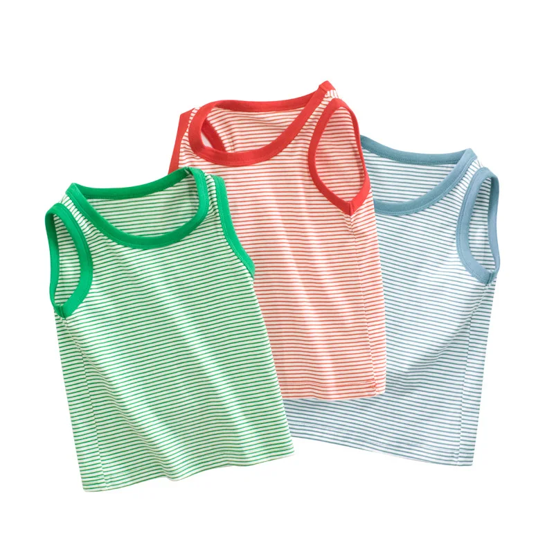 2022 summer children's clothing new children's vest boys baby clothes sleeveless striped bottoming
2022 summer children's clothing new children's vest boys baby clothes sleeveless striped bottoming