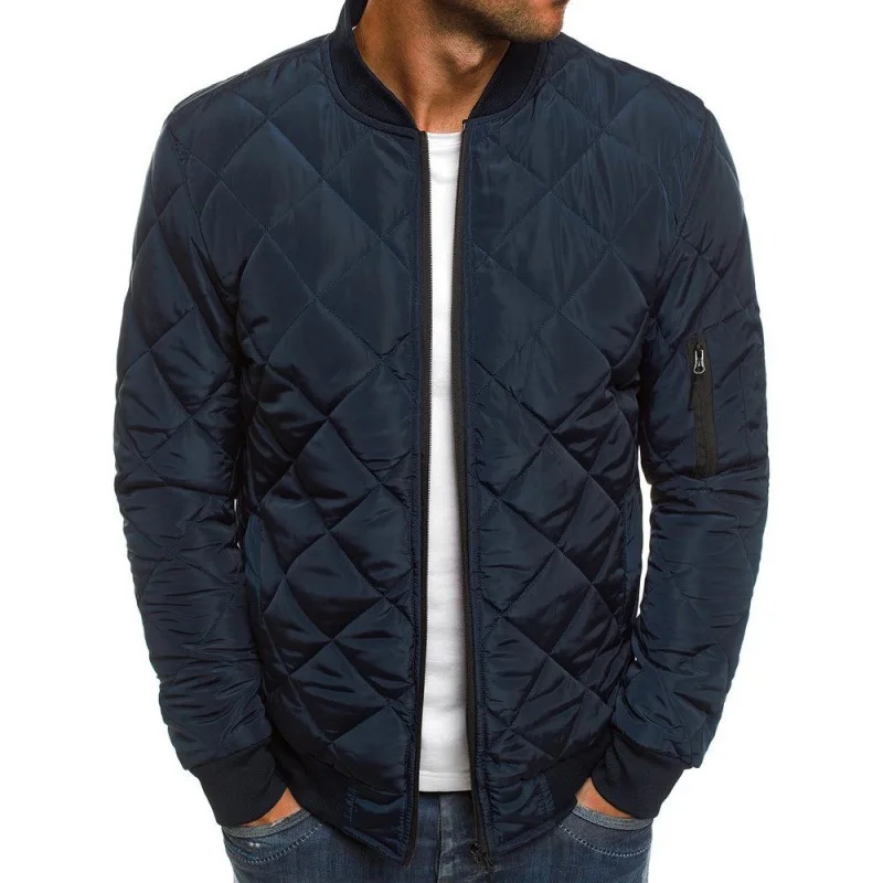 European size cotton clothes 2022 autumn and winter men's solid color loose jacket rhombus long-sleeved cotton clothes for men
European size cotton clothes 2022 autumn and winter men's solid color loose jacket rhombus long-sleeved cotton clothes for men