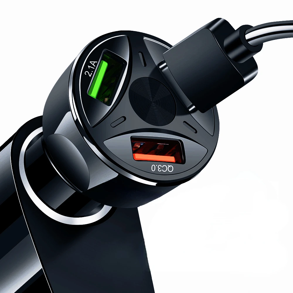 USB charger 3.0 Car Cigarette Lighter 3 Ports 12V USB Car Charger Charge For Samsung Huawei Xiaomi iPhone Car Charger
USB charger 3.0 Car Cigarette Lighter 3 Ports 12V USB Car Charger Charge For Samsung Huawei Xiaomi iPhone Car Charger