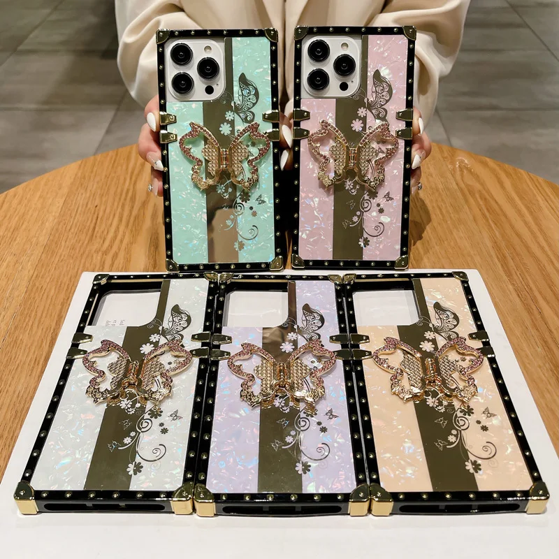Luxury Silicone Soft Funda For iphone 11 14 Pro Max Case 12 13 Mini Butterfly Holder Cover 7 8 Plus Anti-fall Coque X XR XS Max
Luxury Silicone Soft Funda For iphone 11 14 Pro Max Case 12 13 Mini Butterfly Holder Cover 7 8 Plus Anti-fall Coque X XR XS Max