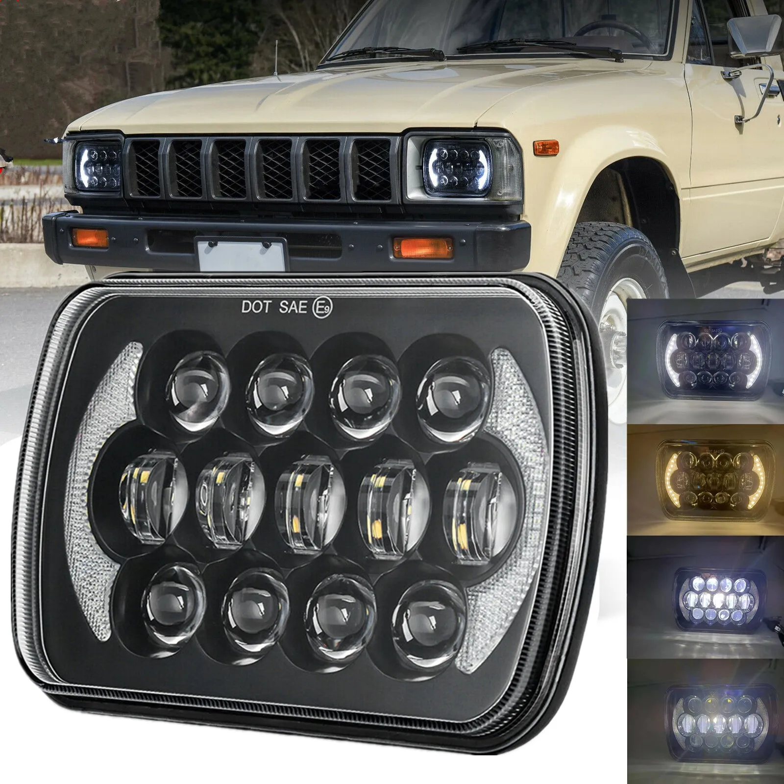 High Quality 7x6 5X7 Waterproof LED Projector Headlight Bulb Hi Low Beam Halo For Jeep Cherokee XJ Car Light Accessories
High Quality 7x6 5X7 Waterproof LED Projector Headlight Bulb Hi Low Beam Halo For Jeep Cherokee XJ Car Light Accessories