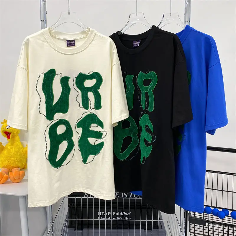 Cotton Retro Printing Short-Sleeved T-shirt Men and Women Summer Couples Five-Point Sleeve Loose Half-Sleeve Top O-Neck Clothes
Cotton Retro Printing Short-Sleeved T-shirt Men and Women Summer Couples Five-Point Sleeve Loose Half-Sleeve Top O-Neck Clothes