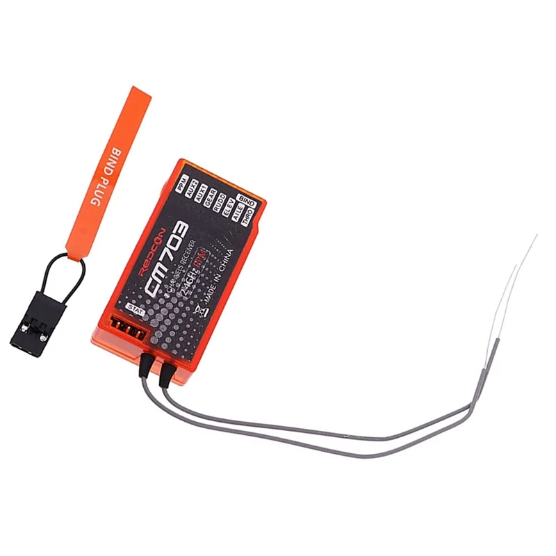 Приемник CM703 7 каналов 2,4 ГГц RX со спутником PPM и ШИМ-выходом, совместимый с DSM2 и DSMX, оранжевый
Приемник CM703 7 каналов 2,4 ГГц RX со спутником PPM и ШИМ-выходом, совместимый с DSM2 и DSMX, оранжевый