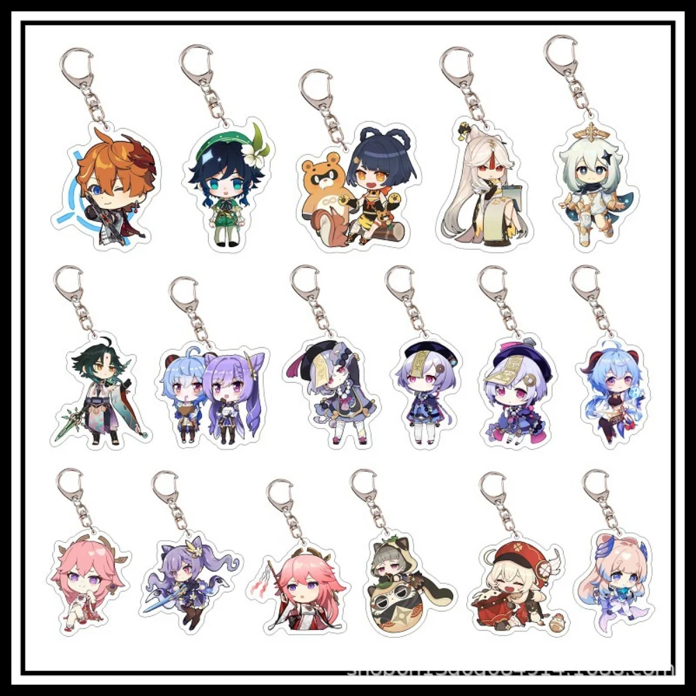 Cute Genshin Impact Game Character Acrylic Keychain SAYU Yoimiya Kazuha Kamisato Ayaka Rosaria Figures Pendant Keyring Ornament
Cute Genshin Impact Game Character Acrylic Keychain SAYU Yoimiya Kazuha Kamisato Ayaka Rosaria Figures Pendant Keyring Ornament