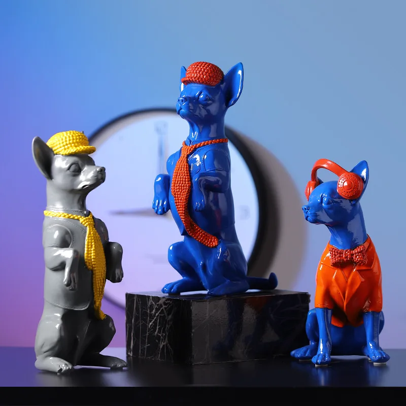 Xmas Gift Dog Statue Resin Musical Cool Dog Figurine Sculpture Desktop Home Decoration Animal Miniature Ornament Crafts Decor
Xmas Gift Dog Statue Resin Musical Cool Dog Figurine Sculpture Desktop Home Decoration Animal Miniature Ornament Crafts Decor