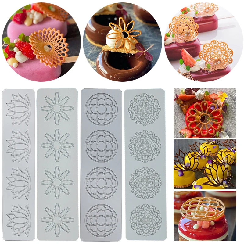Cake Decorating Silicone Pad Lace Mat Baking Tools Fondant Cake Mold Decorating Tools DIY Honeycomb Feather Flower Bakeware
Cake Decorating Silicone Pad Lace Mat Baking Tools Fondant Cake Mold Decorating Tools DIY Honeycomb Feather Flower Bakeware