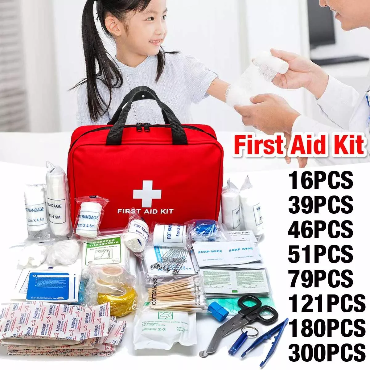 16Pcs-300Pcs Portable First Aid Kit Household Emergency Travel Outdoor Camping Car Bag First Aid Treatment Bag Survival Kit
16Pcs-300Pcs Portable First Aid Kit Household Emergency Travel Outdoor Camping Car Bag First Aid Treatment Bag Survival Kit