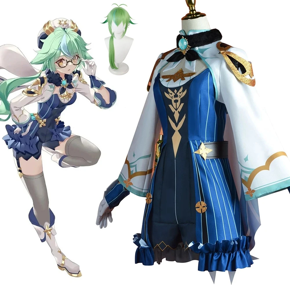 Game Genshin Impact Sucrose Cosplay Costume JK Uniforms Role Play Cosplay Full Set Sucrose Wig Cosplay
Game Genshin Impact Sucrose Cosplay Costume JK Uniforms Role Play Cosplay Full Set Sucrose Wig Cosplay