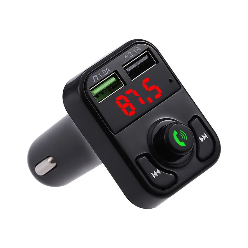 Автомобильный MP3-плеер с Bluetooth, автомобильное зарядное устройство с двумя USB-портами
Автомобильный MP3-плеер с Bluetooth, автомобильное зарядное устройство с двумя USB-портами