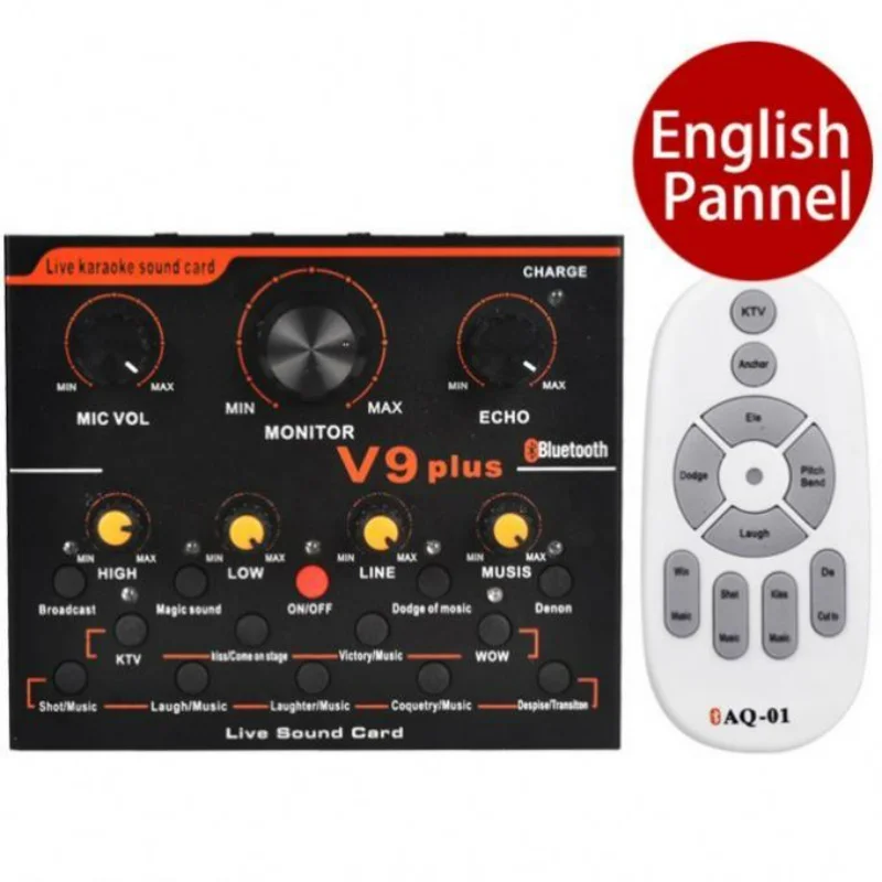 AOSHEN V9plus прямая трансляция, запись аудио, караоке, прямая трансляция, студийный интерфейс, аудио микшер, звуковая карта
AOSHEN V9plus прямая трансляция, запись аудио, караоке, прямая трансляция, студийный интерфейс, аудио микшер, звуковая карта