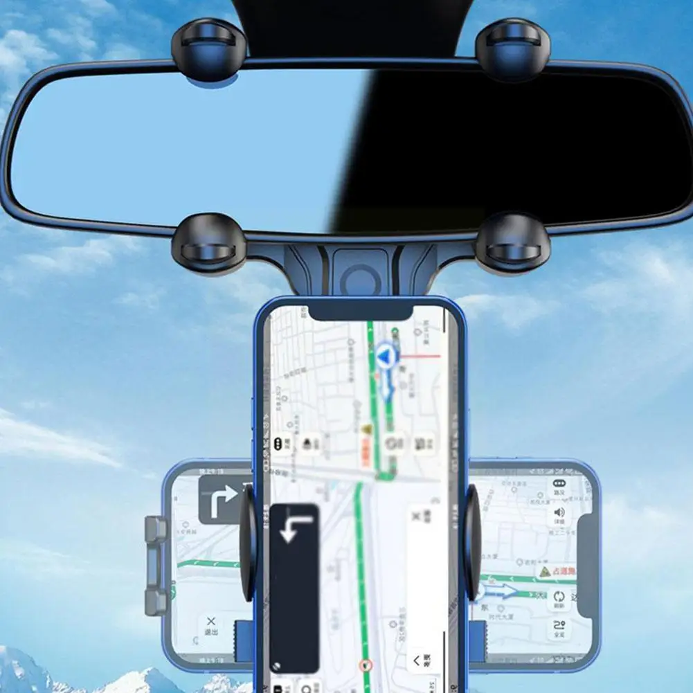 Car 360° Rearview Mirror Mobile Phone Holders Universal GPS Adjustable Mobile Bracket Bracket Phone Auto Navigation Hanging S7C7
Car 360° Rearview Mirror Mobile Phone Holders Universal GPS Adjustable Mobile Bracket Bracket Phone Auto Navigation Hanging S7C7