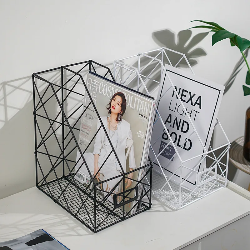 Nordic Wrought Iron Storage Basket Geometric Bookshelf Office Supplies Folder Rack Sundries Organizer Desktop Storage Basket
Nordic Wrought Iron Storage Basket Geometric Bookshelf Office Supplies Folder Rack Sundries Organizer Desktop Storage Basket
