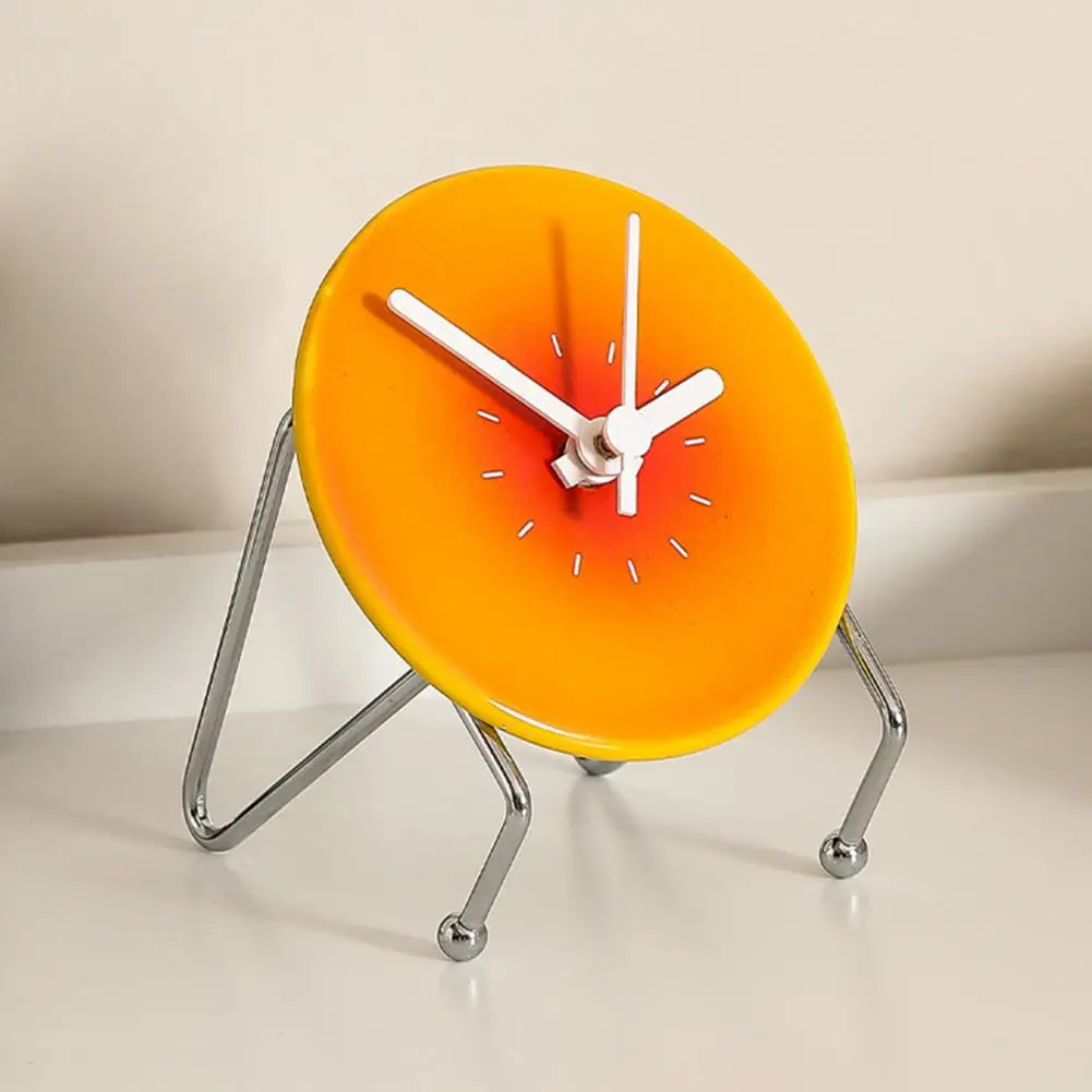 Мультяшные настольные часы тихие закат Керамические с подставкой бесшумные для