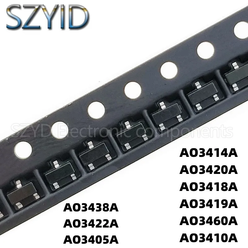 100PCS SOT23 AO3438A AO3422A AO3405A AO3414A AO3420A AO3418A AO3419A AO3460A AO3410A
100PCS SOT23 AO3438A AO3422A AO3405A AO3414A AO3420A AO3418A AO3419A AO3460A AO3410A
