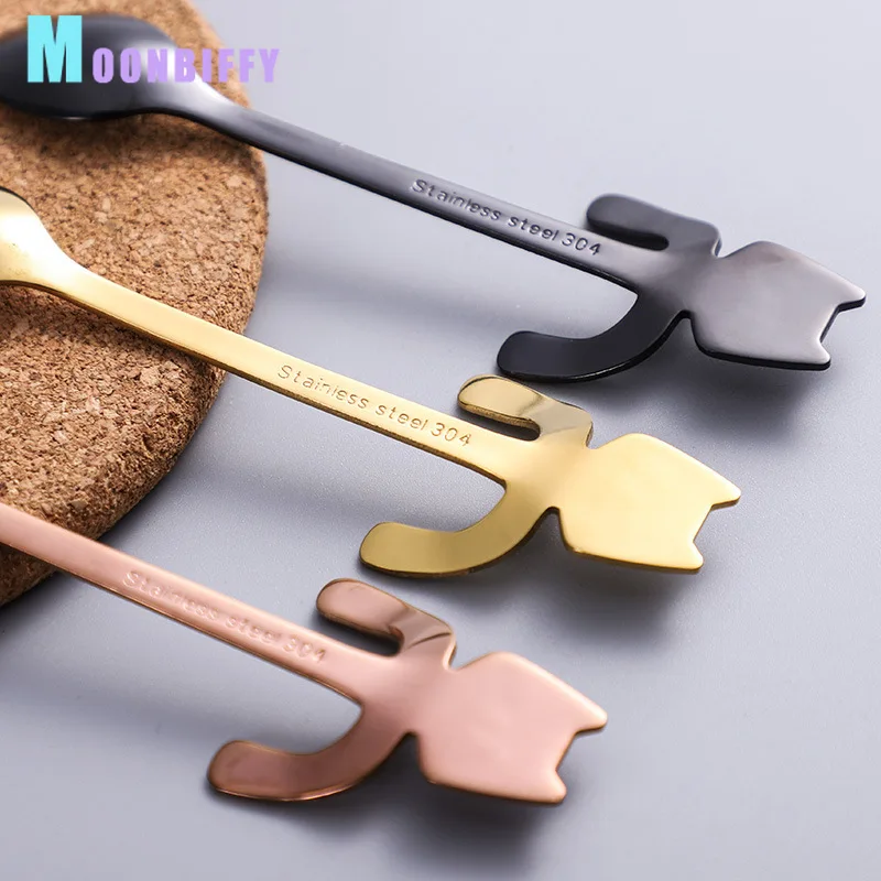 1PC 304 Stainless Spoon Cartoon Cat Cup Hanging Mug Tea Mini Long Handle Flatware Coffee Tableware Drinking Tools Kitchen Gadget
1PC 304 Stainless Spoon Cartoon Cat Cup Hanging Mug Tea Mini Long Handle Flatware Coffee Tableware Drinking Tools Kitchen Gadget