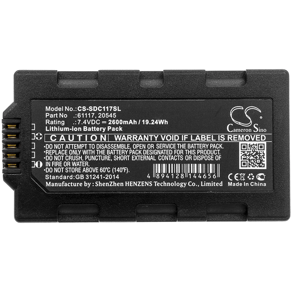 Cameron Sino 2600mA Battery for Sokkia Juniper Mesa Field,Topcon Tesla 2054561117
Cameron Sino 2600mA Battery for Sokkia Juniper Mesa Field,Topcon Tesla 2054561117