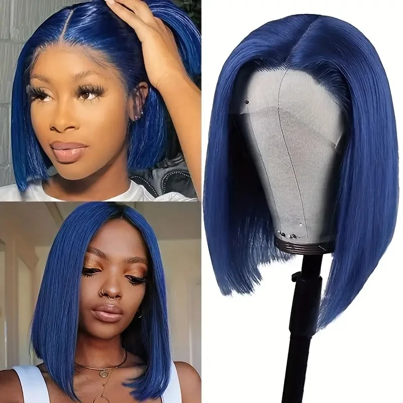 Rebecca Silky Straight Short Bob Lace Front Wigs Blue For Winter Middle Part Ombre Lace Wig Human Hair Frontal Bob Wig for Women
Rebecca Silky Straight Short Bob Lace Front Wigs Blue For Winter Middle Part Ombre Lace Wig Human Hair Frontal Bob Wig for Women