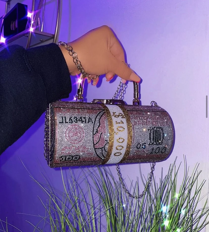 2023 модная женская сумка, Шикарная круглая сумка для ужина, роскошная Элегантная Модная металлическая цепочка, бриллиант, Свадебный Кошелек 
2023 модная женская сумка, Шикарная круглая сумка для ужина, роскошная Элегантная Модная металлическая цепочка, бриллиант, Свадебный Кошелек