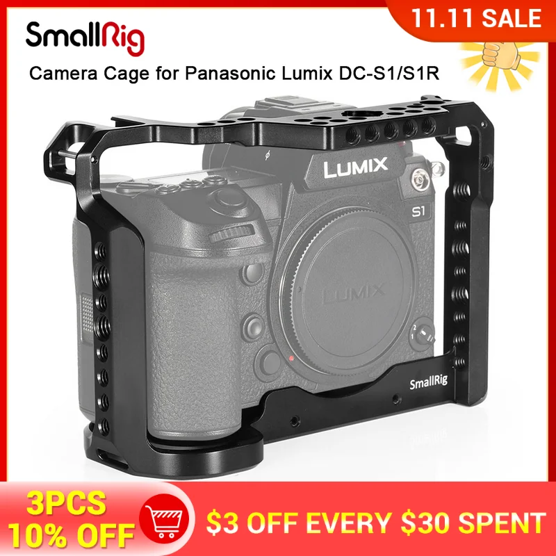 SmallRig Camera Cage for Panasonic Lumix DC-S1 S1R with Cold Shoe and NATO Rail Full Cage for Panasonic Lumix DC-S1 S1R CCP2345
SmallRig Camera Cage for Panasonic Lumix DC-S1 S1R with Cold Shoe and NATO Rail Full Cage for Panasonic Lumix DC-S1 S1R CCP2345