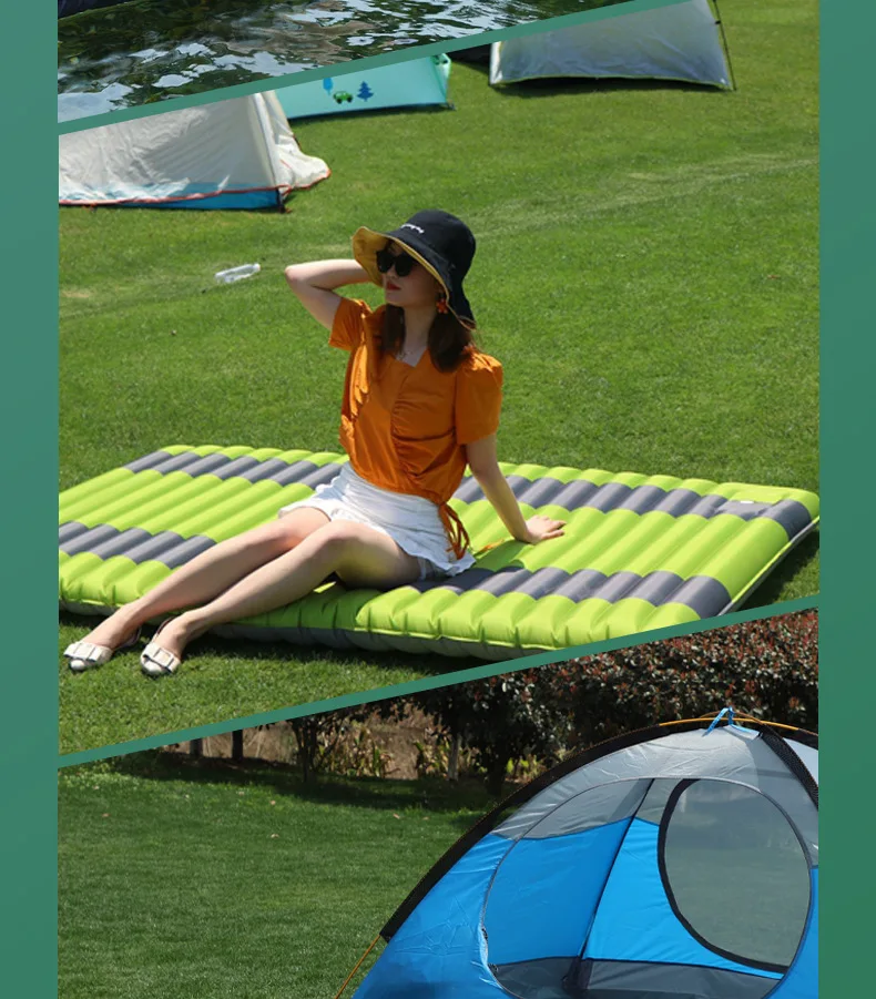 Outdoor Camping Mat Thickening Widening Sleeping Moisture-Proof Pad Foot Press-Type Picnic Inflatable Mattress
Outdoor Camping Mat Thickening Widening Sleeping Moisture-Proof Pad Foot Press-Type Picnic Inflatable Mattress