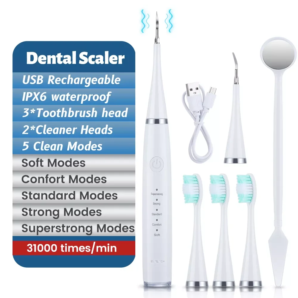 Household Ultrasonic Electric Sonic Dental Scaler Teeth Whitening Portable Tartar Teeth Cleaner Tool Ultrasonic Calculus Remover 
Household Ultrasonic Electric Sonic Dental Scaler Teeth Whitening Portable Tartar Teeth Cleaner Tool Ultrasonic Calculus Remover