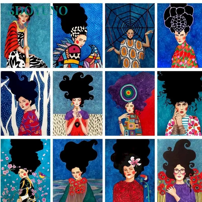 SDOYUNO 60x75cm Frame DIY Painting By Numbers Kits Abstract-Hair Girl for Modern Home Wall ArtPicture AbstractWork for Gift
SDOYUNO 60x75cm Frame DIY Painting By Numbers Kits Abstract-Hair Girl for Modern Home Wall ArtPicture AbstractWork for Gift