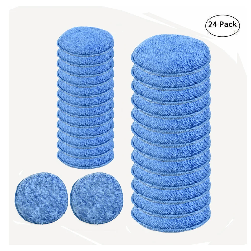 24PCS/set 5inch Car Applicator Cleaning Polish Pad Foam Sponge Microfiber Waxing For Car Interior Instrument Desk, Leather Seats
24PCS/set 5inch Car Applicator Cleaning Polish Pad Foam Sponge Microfiber Waxing For Car Interior Instrument Desk, Leather Seats