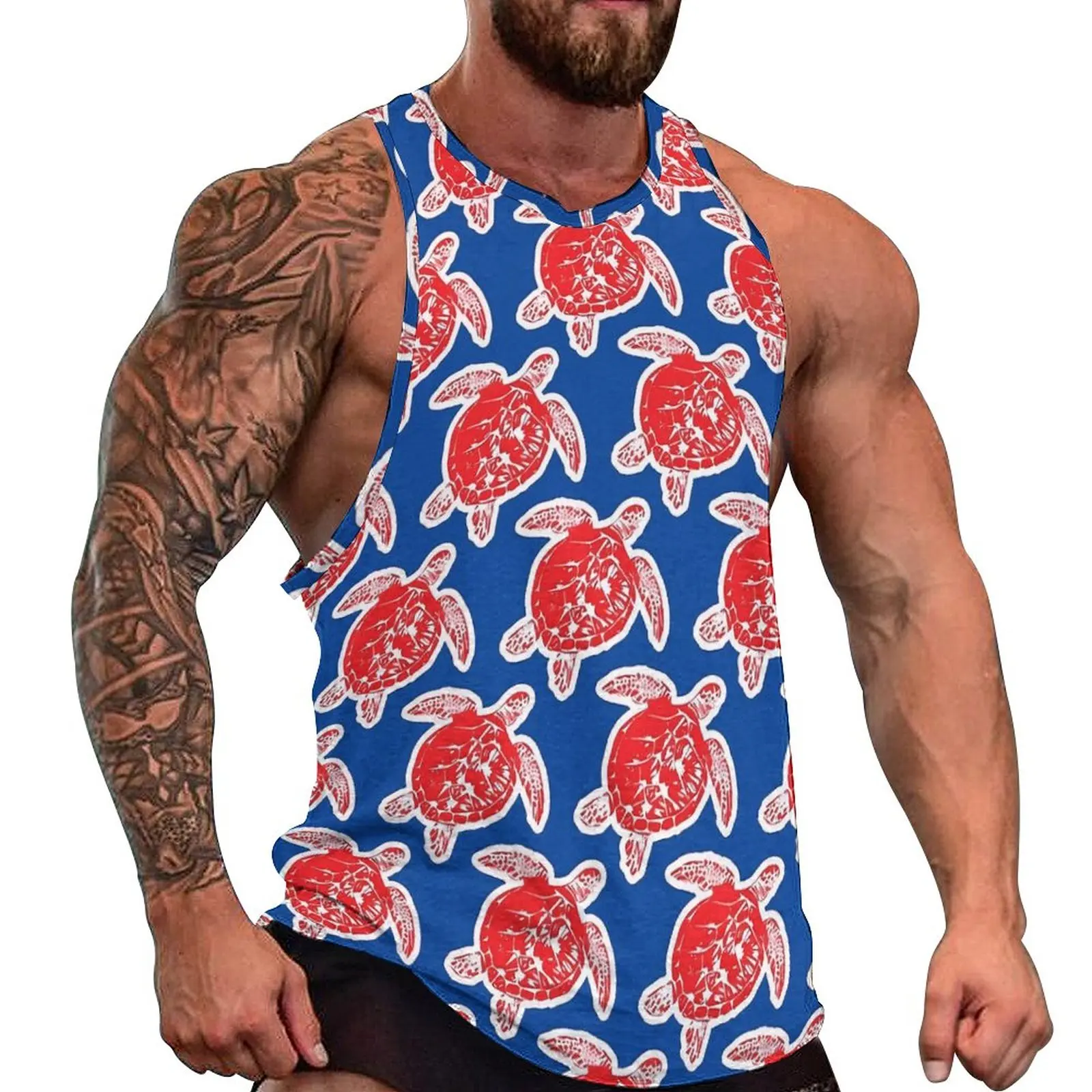 Sea Turtle Tank Top Males Animal Print Tops Daily Design Training Trendy Oversized Sleeveless Shirts
Sea Turtle Tank Top Males Animal Print Tops Daily Design Training Trendy Oversized Sleeveless Shirts