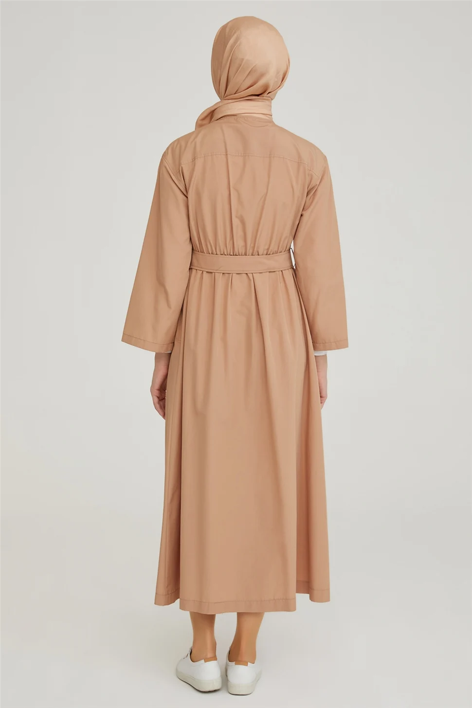 Норковое платье Armine 21y9253 с передними пуговицами и карманами | Тематическая одежда