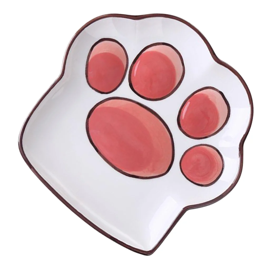 Ceramic Plate Cat Paw Salad Serving Tray Dish Porcelain Appetizer Plates for Kitchen Snacks Dessert Fruit Size 
Ceramic Plate Cat Paw Salad Serving Tray Dish Porcelain Appetizer Plates for Kitchen Snacks Dessert Fruit Size