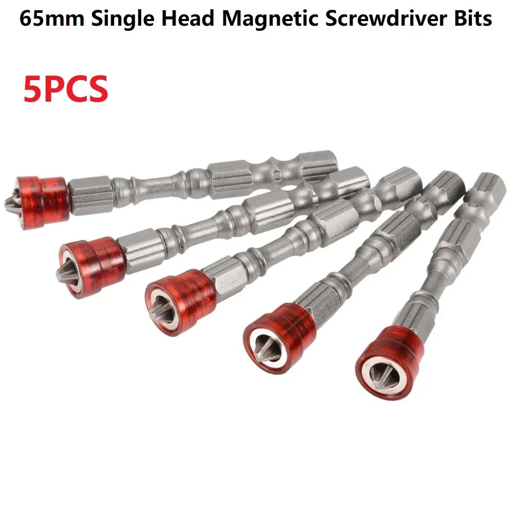 5pc 65mm Single Head S2 Magnetic Electric Screwdriver Bit 1/4in Anti-Slip Hex Shanks PH2 Screwdriver Bits For Drywall Screws
5pc 65mm Single Head S2 Magnetic Electric Screwdriver Bit 1/4in Anti-Slip Hex Shanks PH2 Screwdriver Bits For Drywall Screws