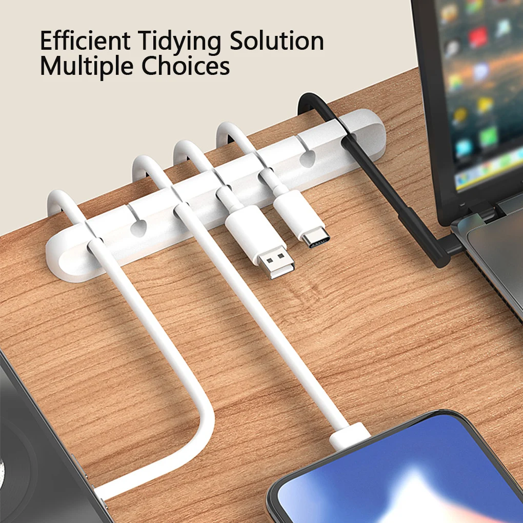 5pcs Desktop Silicone Wire Holders Cable Organizers Self Adhesive Silicone Charging Cable Storage Winders
5pcs Desktop Silicone Wire Holders Cable Organizers Self Adhesive Silicone Charging Cable Storage Winders