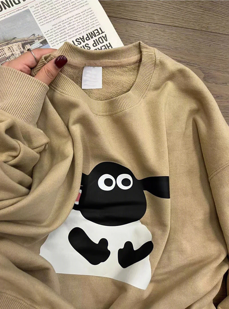 Women's Round Neck Cartoon Print Thin Sweatshirt Vintage Streetwear Long Sleeved Y2k Tops Harajuku Pullover Kawaii Clothes
Women's Round Neck Cartoon Print Thin Sweatshirt Vintage Streetwear Long Sleeved Y2k Tops Harajuku Pullover Kawaii Clothes