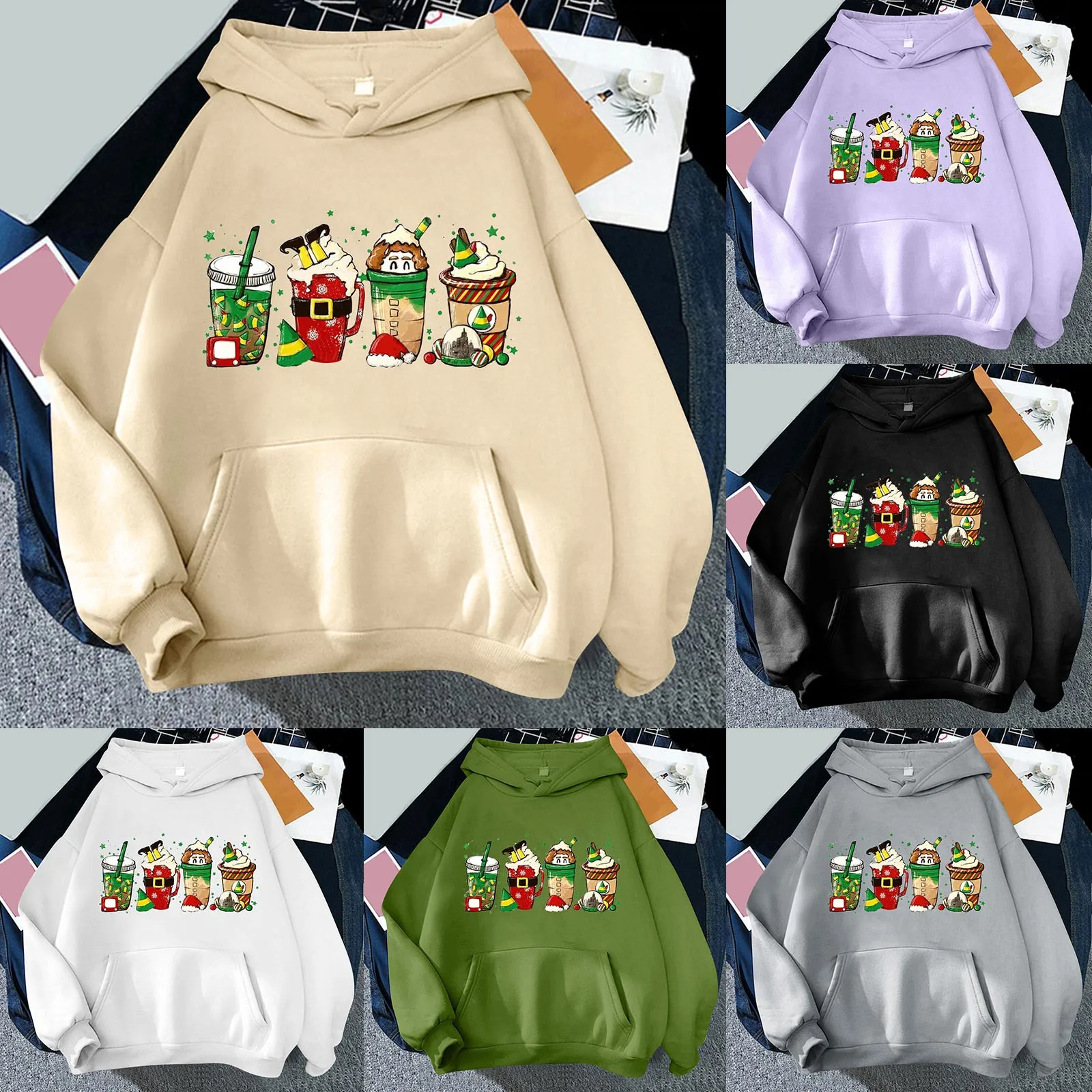 Womens Cute Cup Printing Sweatshirts Print Long Sleeve Hoodie Pullover Tops Christmas Sweatshirts Hoodie for Women Pullover
Womens Cute Cup Printing Sweatshirts Print Long Sleeve Hoodie Pullover Tops Christmas Sweatshirts Hoodie for Women Pullover