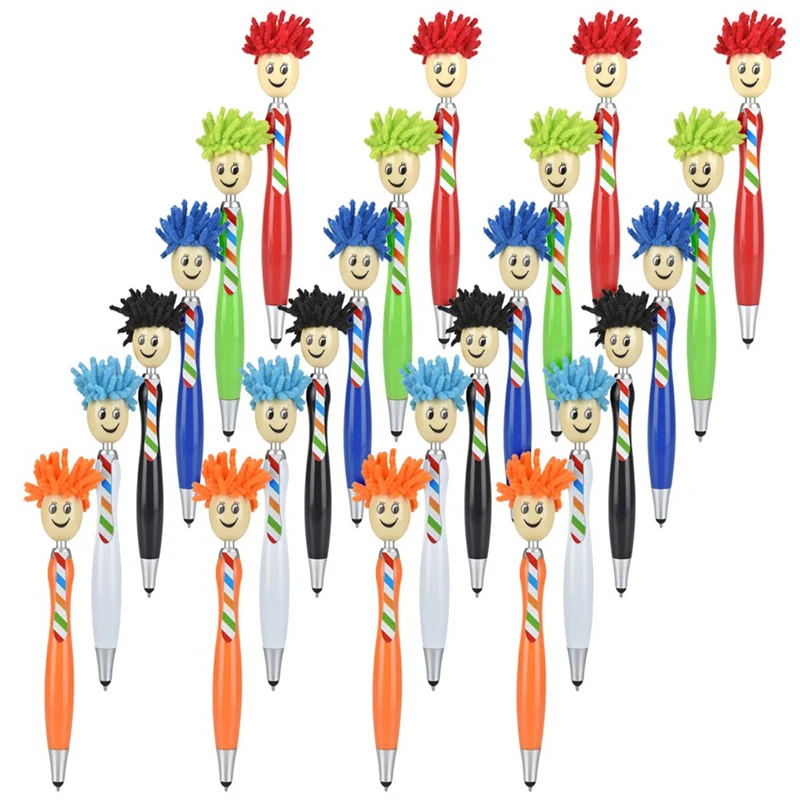 20Pcs 3 in 1 Stylus Pen Duster for Kids and Adults Femoro Mop Head Pen Screen Cleaner Stylus Pens Stationery Touch Screen
20Pcs 3 in 1 Stylus Pen Duster for Kids and Adults Femoro Mop Head Pen Screen Cleaner Stylus Pens Stationery Touch Screen