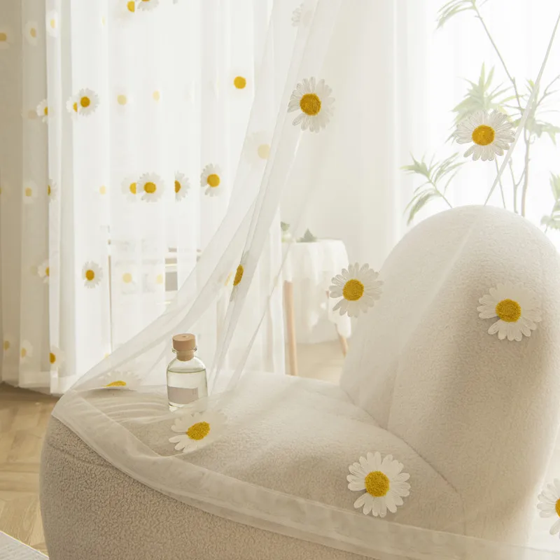 Yellow Daisy Embroidery Window Tulle Curtains For Living Room Kids Bedroom Cute Floral Sheer Voile Window Drapes For Kitchen
Yellow Daisy Embroidery Window Tulle Curtains For Living Room Kids Bedroom Cute Floral Sheer Voile Window Drapes For Kitchen