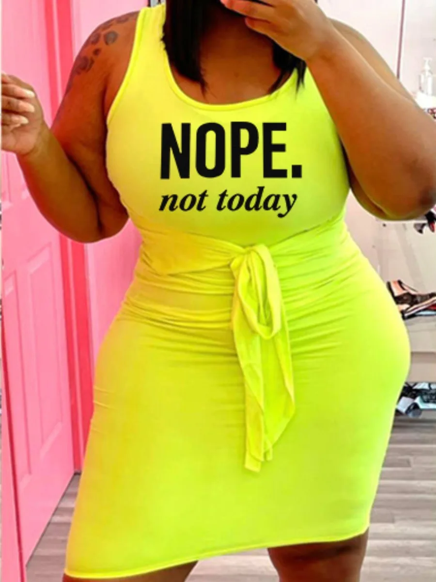 LW Plus Size Dress Letter Print Bandage Design Bodycon Tank Sexy Young Daily Sleeveless Summer VestidosWomen Clothing
LW Plus Size Dress Letter Print Bandage Design Bodycon Tank Sexy Young Daily Sleeveless Summer VestidosWomen Clothing