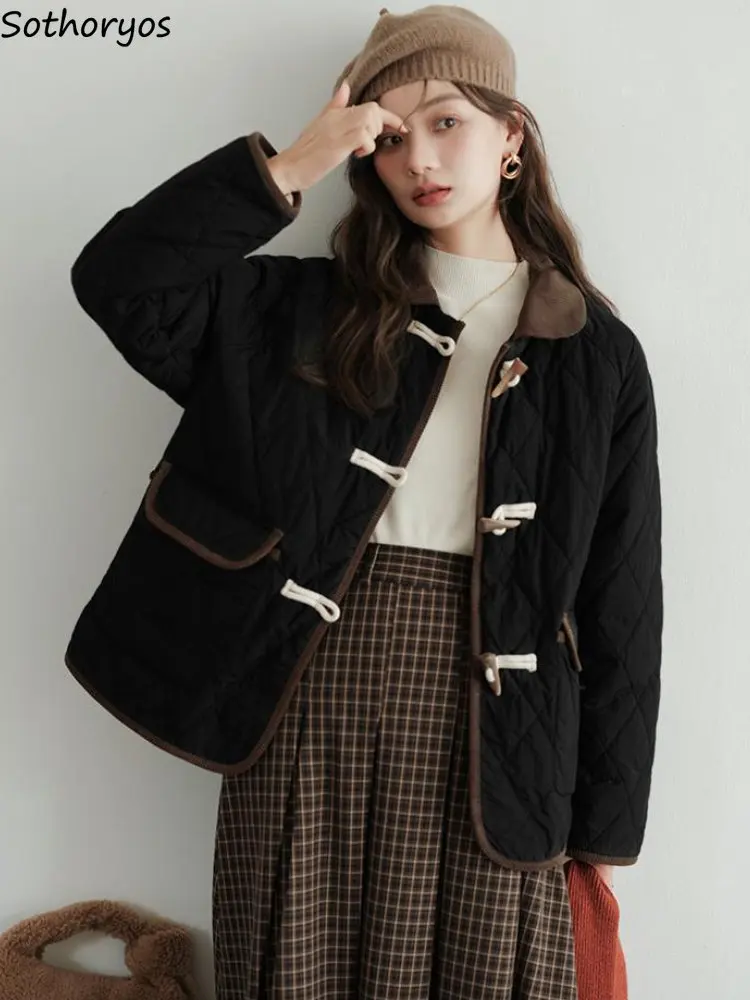 Parkas Women Loose Fashion Retro Panelled Design Simple All-match Daily Autumn Korean Style Casual Ladies Quilted Elegant Basic
Parkas Women Loose Fashion Retro Panelled Design Simple All-match Daily Autumn Korean Style Casual Ladies Quilted Elegant Basic