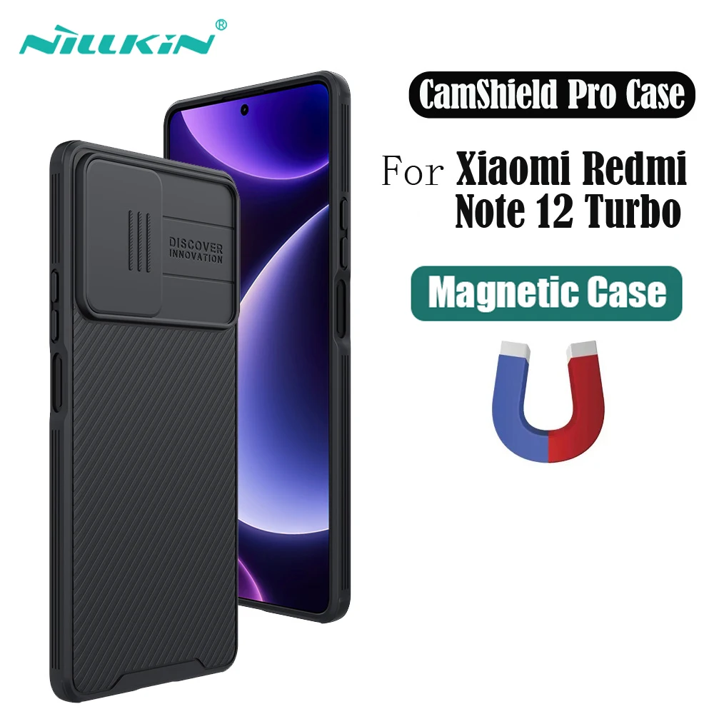 Чехол для Redmi Note 12 Turbo NILLKIN CamShield Pro, чехол для слайд-камеры Xiaomi Redmi Note12 Turbo, Магнитный чехол
Чехол для Redmi Note 12 Turbo NILLKIN CamShield Pro, чехол для слайд-камеры Xiaomi Redmi Note12 Turbo, Магнитный чехол