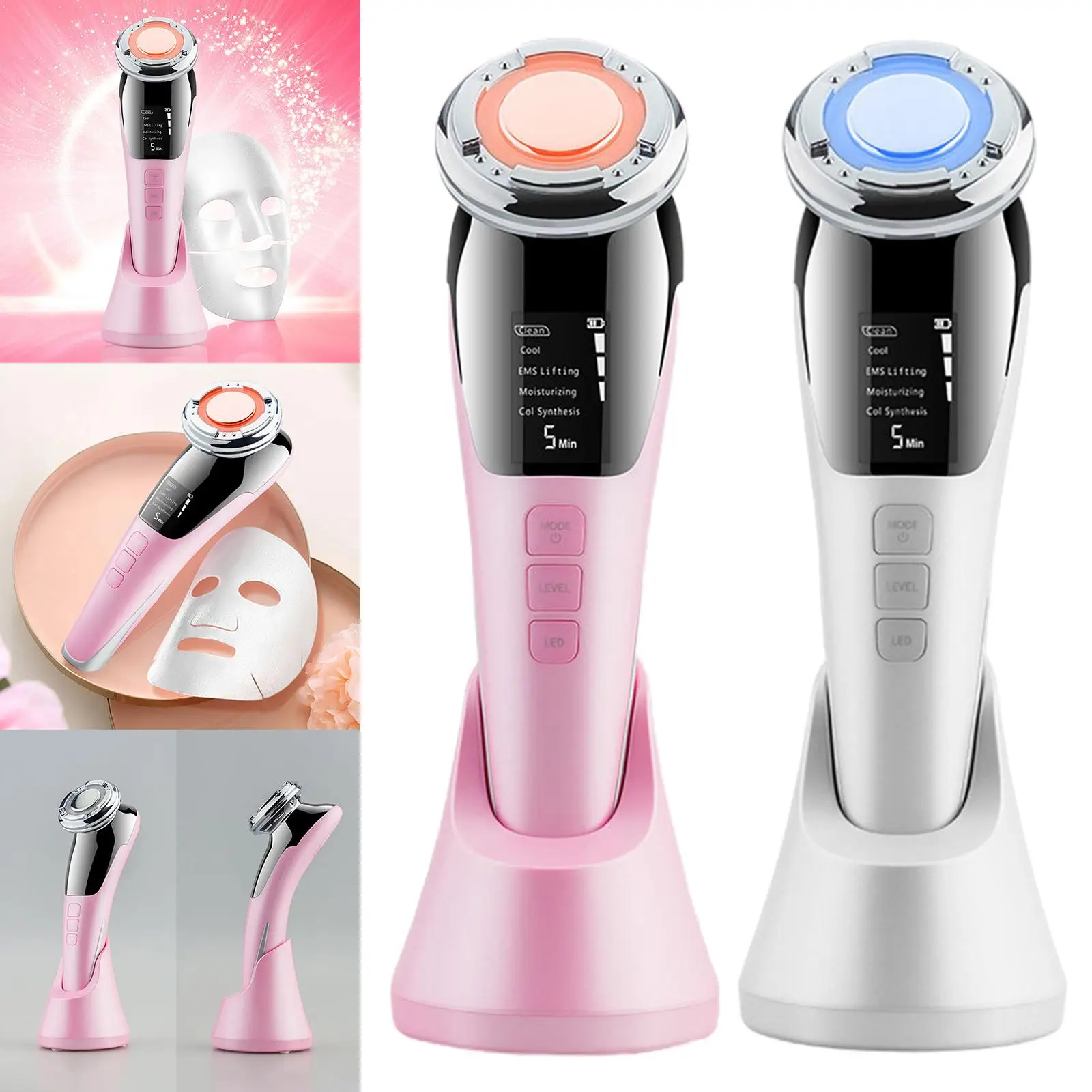 EMS Micro Current Facial Massager Promote Essence Absorption Skin Care Beauty Device |