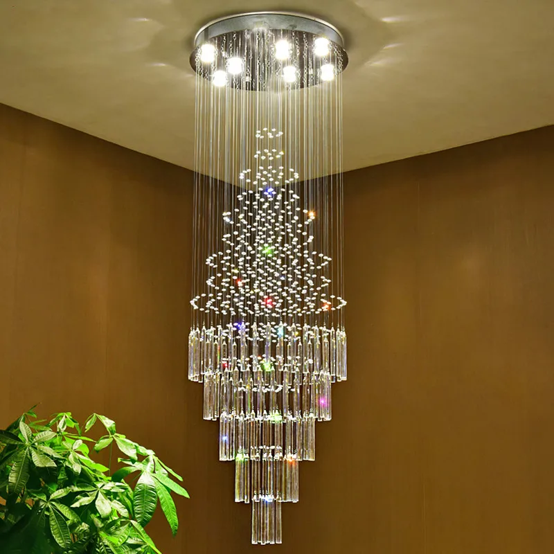 Stair LED Crystal Chandeliers Lights Crystal Chandelier Indoor Lighting Luxury Clear Glass Chandeliers Lamp Suspended Lamps
Stair LED Crystal Chandeliers Lights Crystal Chandelier Indoor Lighting Luxury Clear Glass Chandeliers Lamp Suspended Lamps