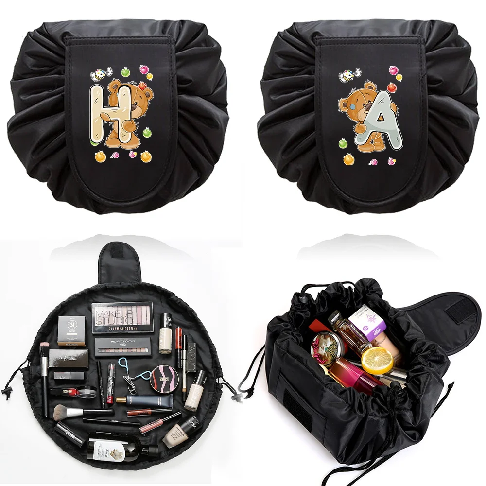 Women Drawstring Cosmetic Bag Travel Storage Makeup Bags Organizer Make Up Pouch Portable Bear Letter Print Casual Toiletry Case
Women Drawstring Cosmetic Bag Travel Storage Makeup Bags Organizer Make Up Pouch Portable Bear Letter Print Casual Toiletry Case